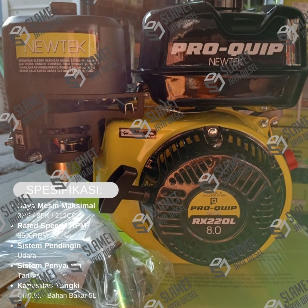 Engine Pro-Quip RX220L – 8HP Putaran Lambat