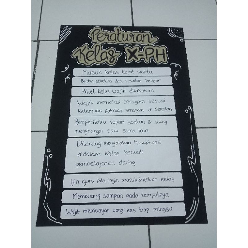 

PERATURAN KELAS sekolah