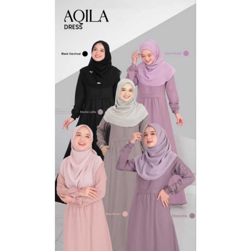 AQILA DRES BY SALVINA READY STOK