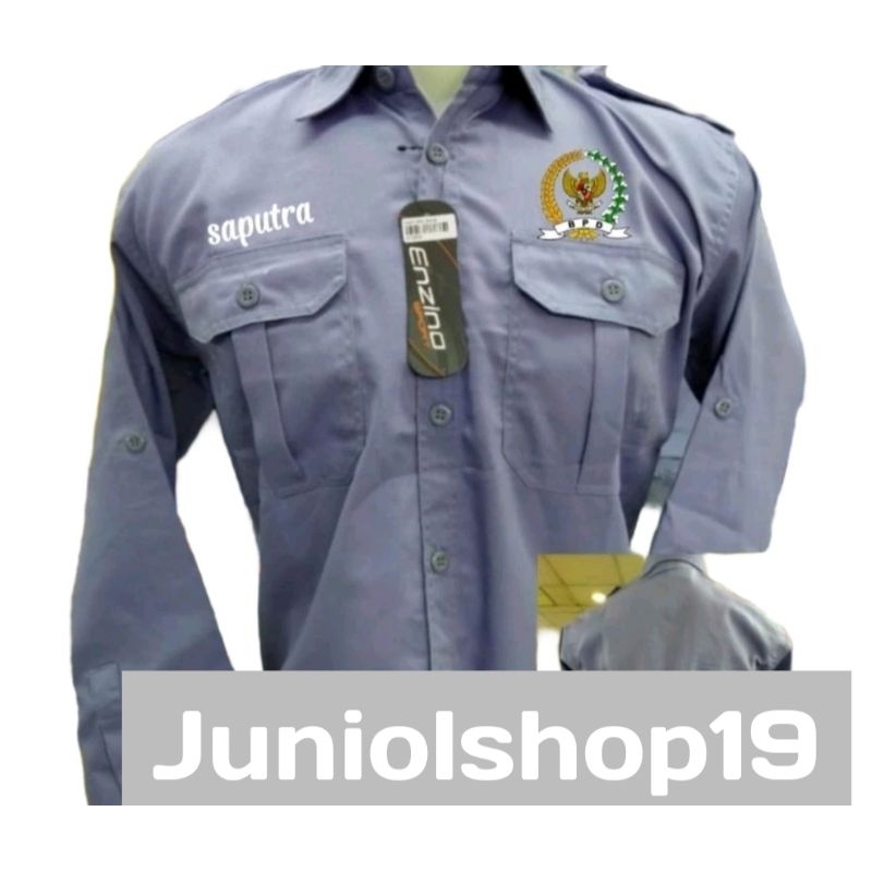 KEMEJA PDL BPD/SERAGAM BPD /KEMEJA BPD BORDIR/KEMEJA COSTUM BORDIR