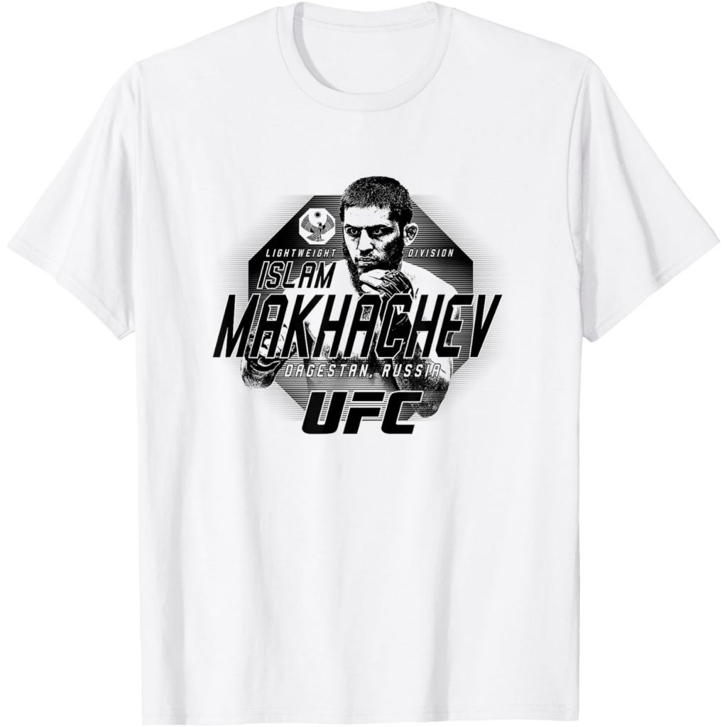 Baju kaos premium 24s Official UFC Islam Makhachev Breakout T-Shirt