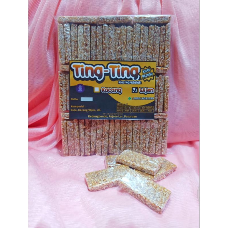 

Ting Ting Wijen 500gram enting enting wijen kacang jajanan jadul khas lebaran rasa terjamin kualitasnya ⭐⭐⭐⭐⭐jajanan jadul tingting kacang tingting wijen tingting asli tingting jahe entingenting kacang wijen tingting kacang wijen ting ting kacang enting