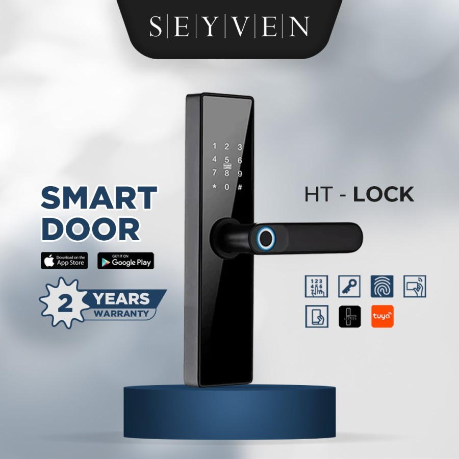 SEYVEN SMART DOORLOCK HOTEL LOCK TUYA / SEYVEN APPS / NON FINGER - Seyven App