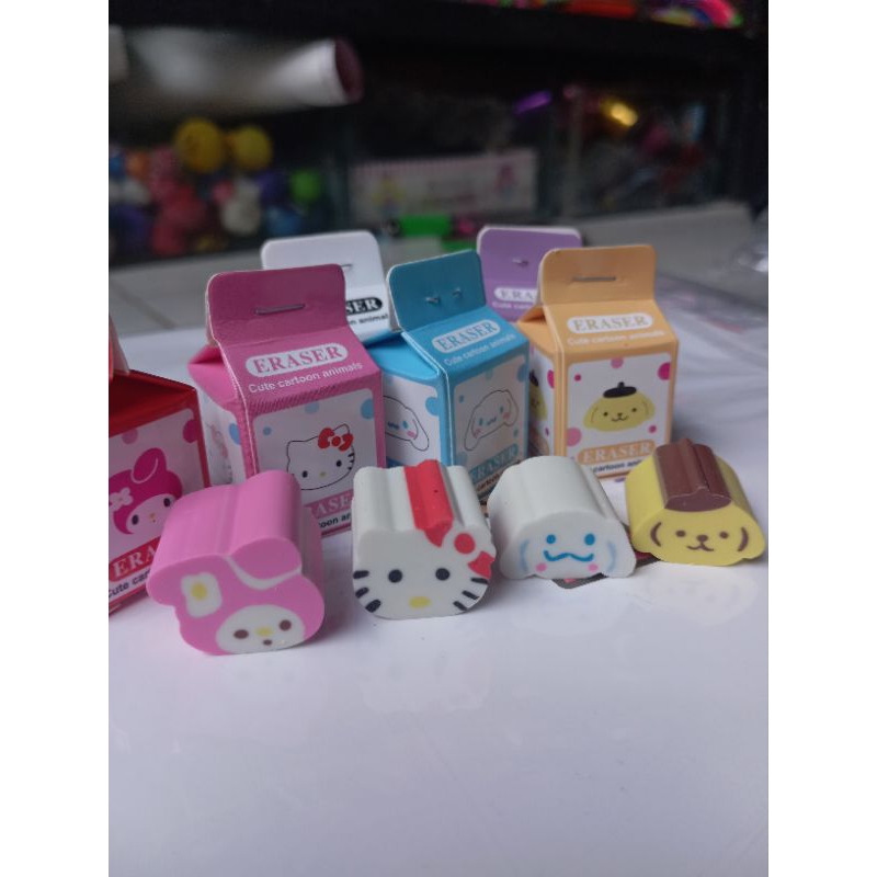

Paket 6pcs penghapuasan Roti Sanrio Penghapus Roti sanrio penghapus Roti Sanrio Lucu termurah