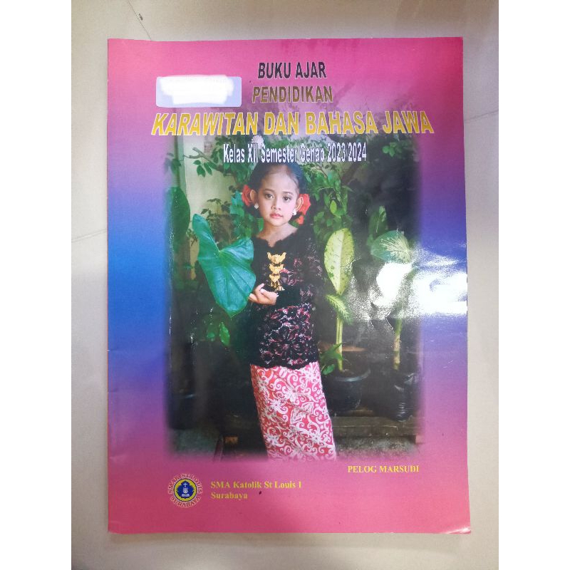 BUKU KARAWITAN DAN BAHASA JAWA KELAS 12 SEMESTER GENAP SMAK ST.LOUIS 1 SURABAYA