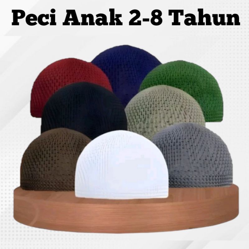 Peci Anak Laki Laki Rajut 2-8 Tahun