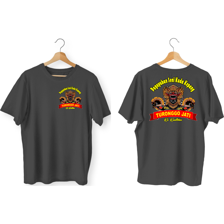 Sablon kaos satuan murah Depan Belakang DTF