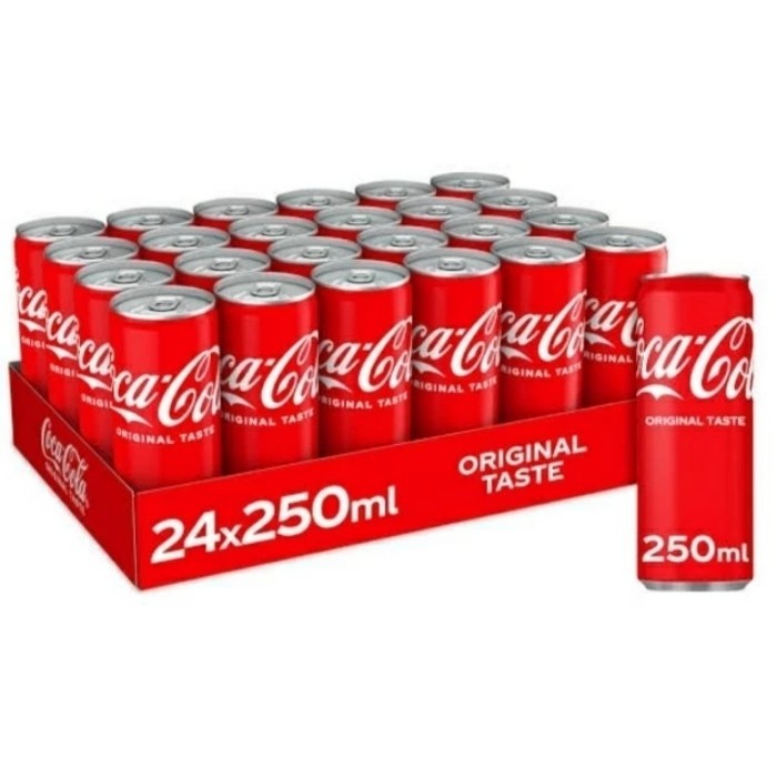 

Minuman Soda - Coca Cola / Coca Cola Zero / Fanta / Sprite / A&W Rootbeer Per Carton Isi 24x250ml