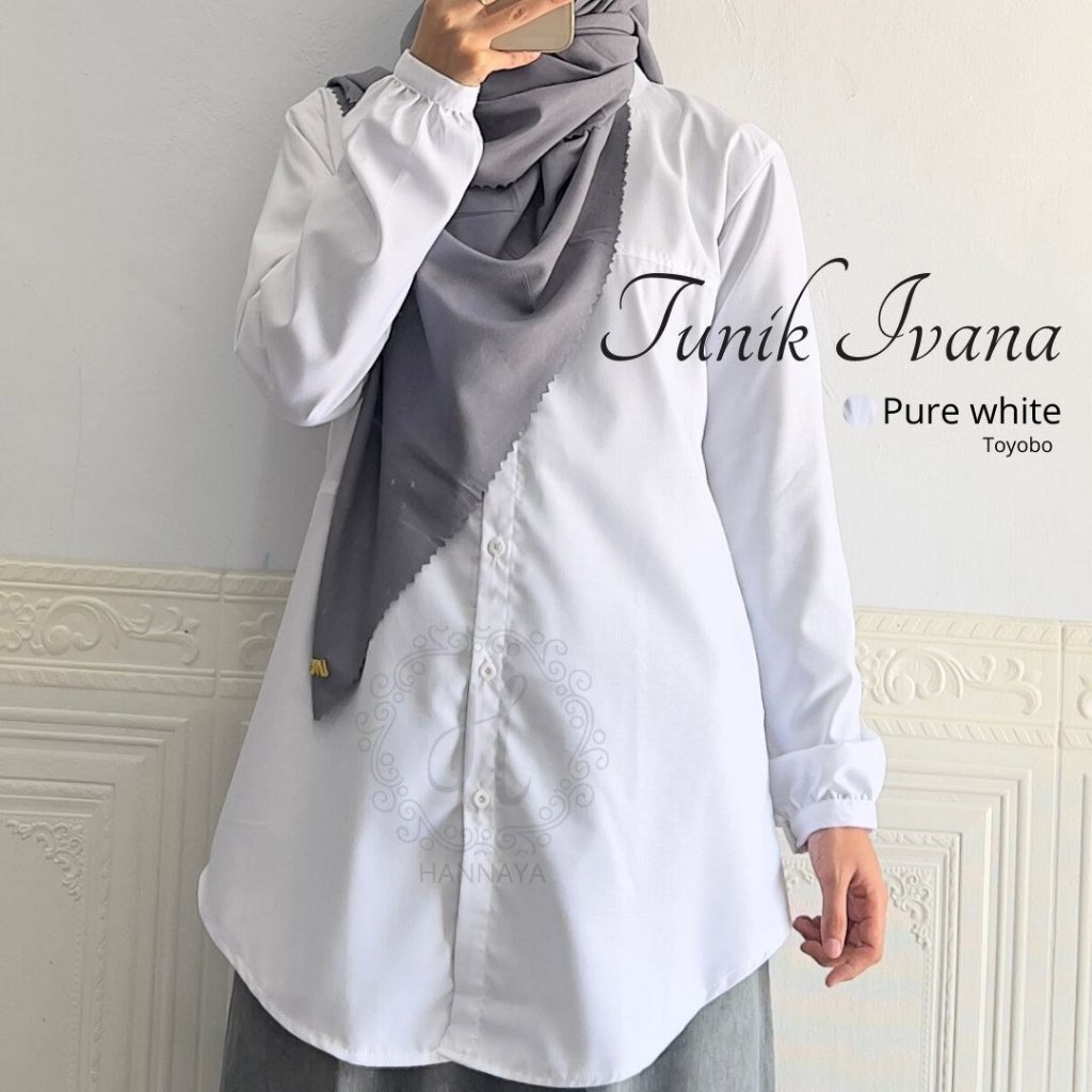 KEMEJA KERJA WANITA | KEMEJA PUTIH WANITA | KEMEJA POLOS WANITA | TUNIK KANTOR | TUNIK POLOS | TUNIK
