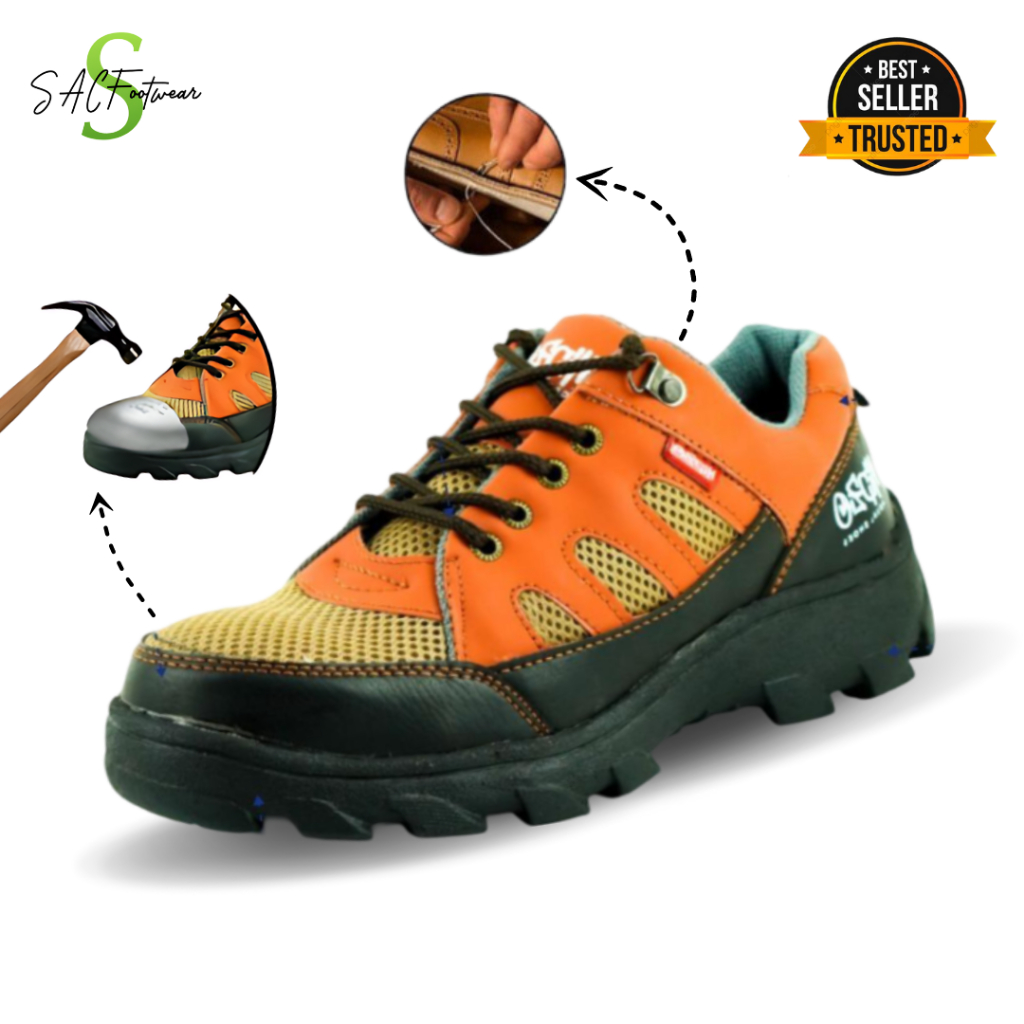 HIPZO M051 Sepatu Pria Sepatu Safety Pria Sepatu Casual Kerja