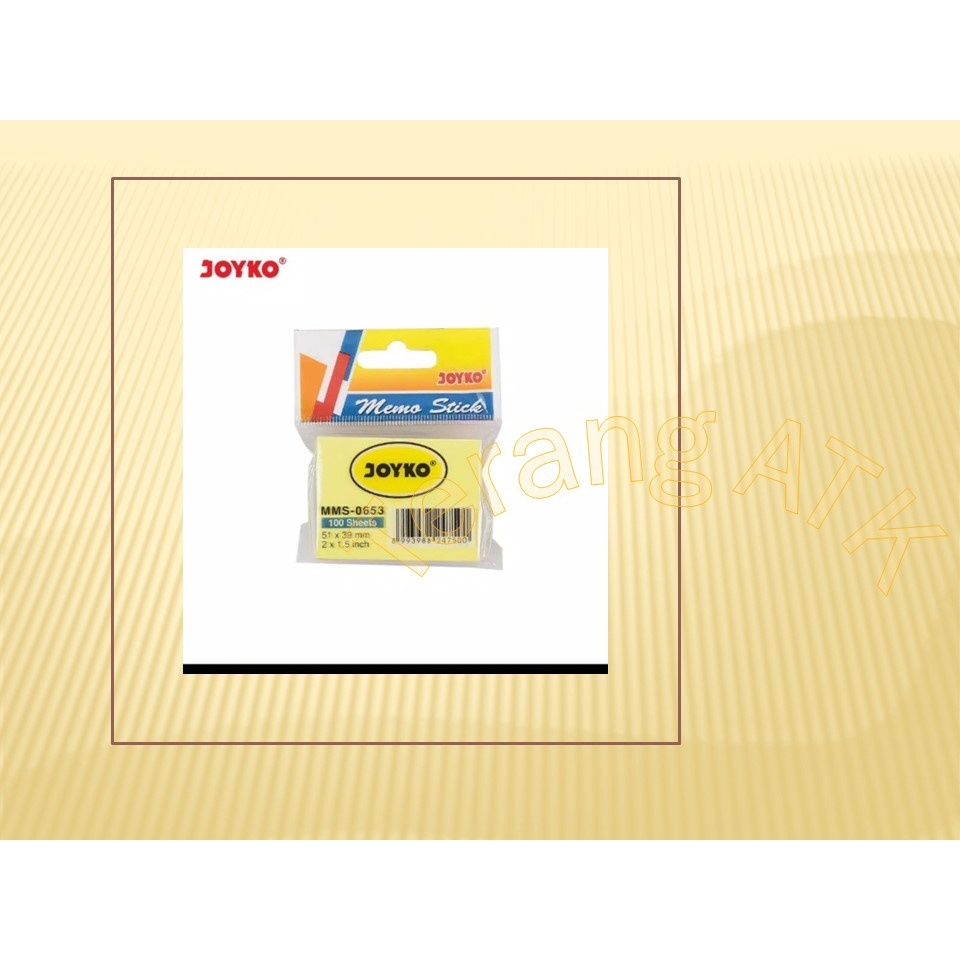 

Memo Stick Note Joyko MMS-0653 - 1 lusin
