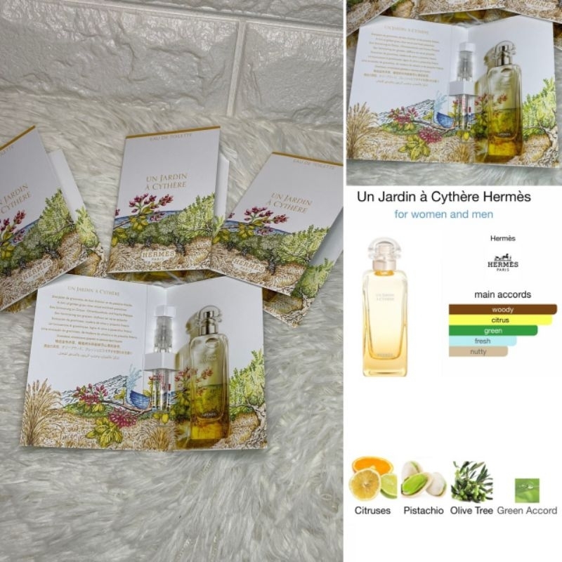Parfume Wanita Authentic Original Hermes Un Jardin A Cythere EDT Vial 2ml For Unisex s