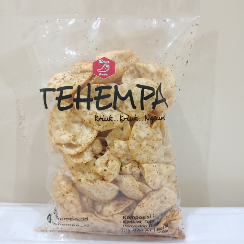 

TEHEMPA - KRIPIK SAGU TEMPE KRIUK RASA PEDAS 250G SEHAT DAN HALAL