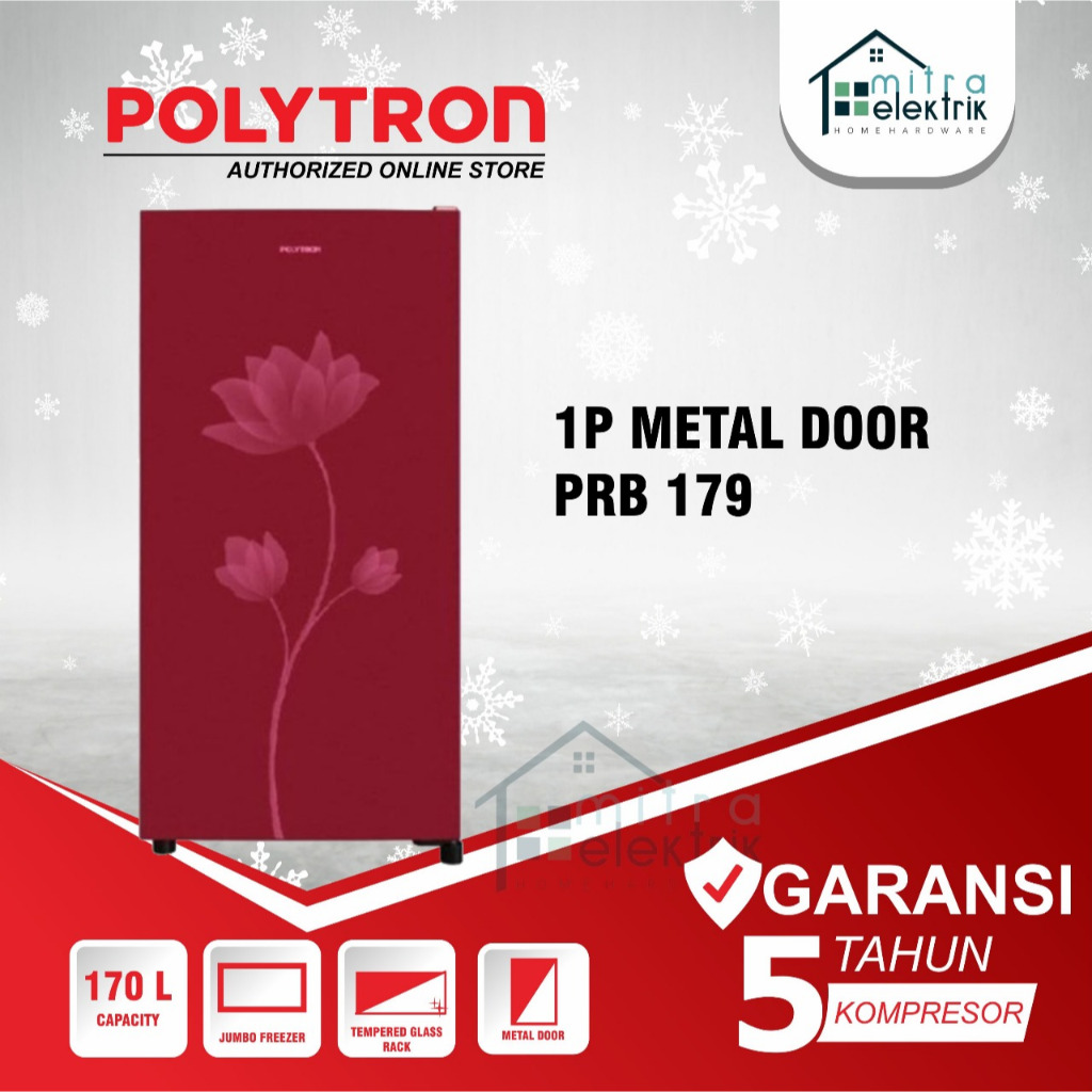 Kulkas Polytron PRB179 Belleza 1 Pintu 170 Liter