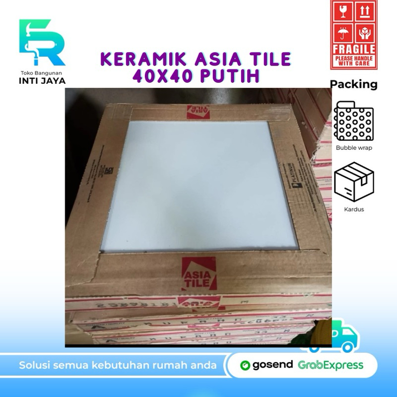 Keramik Asia Tile Putih 40x40