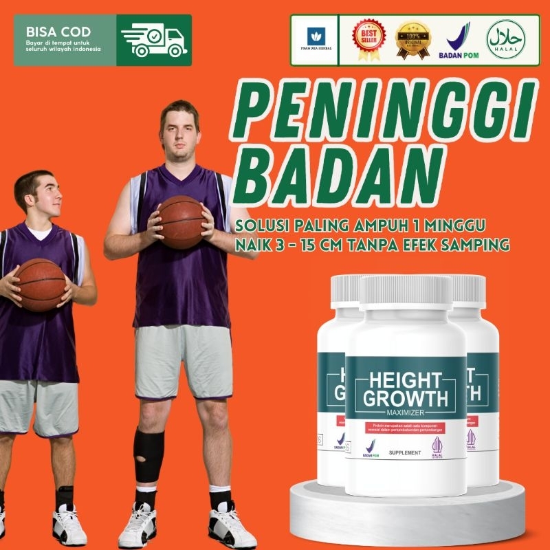 HEIGHT GROWTH -Peninggi Badan - Peninggi Badan Terlaris - Susu Tambah Tinggi Badan - Penambah Tinggi
