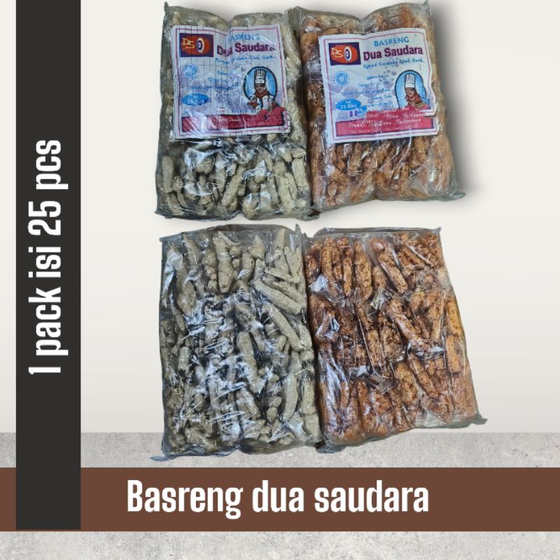 

basreng dua saudara 1 pack isi 25 pcs tersedia varian pedas/asin