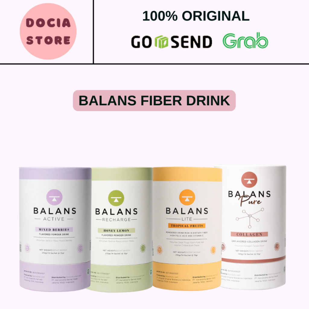 BALANS ACTIVE FIBER & PROBIOTICS DRINK DIET DETOX -14 SACHET