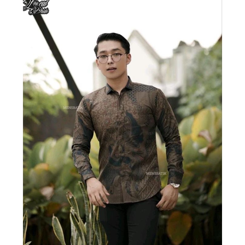 Baju Kondangan Pria MENSBATIK - batik pria kemeja batik batik pria lengan panjang - batik pria moder