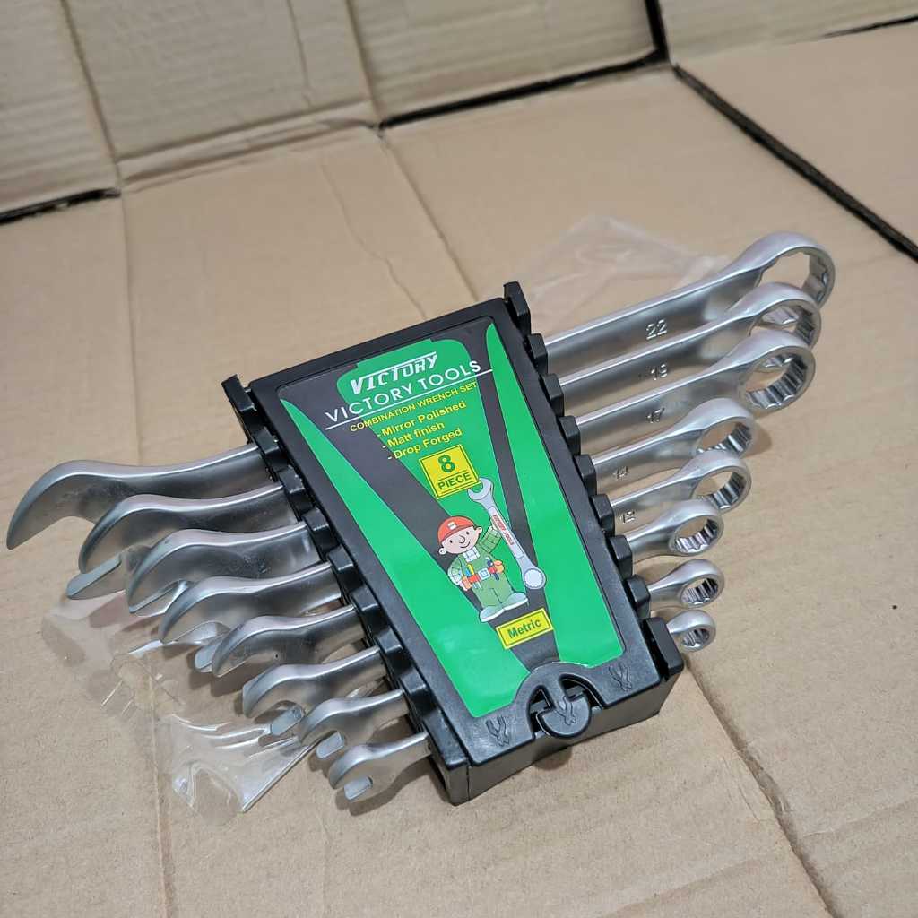 Shp1 Kunci Ring Pas Set 6-24Mm Crom Vanadium VICTORY / Lengkap Murah BISA COD