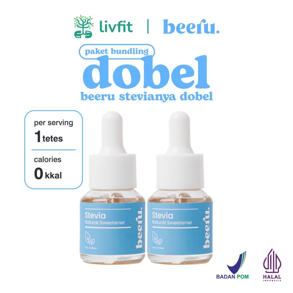 

Beeru Stevia Natural Sweetener Paket Dobel Pemanis Rendah Gula Untuk Diabetes