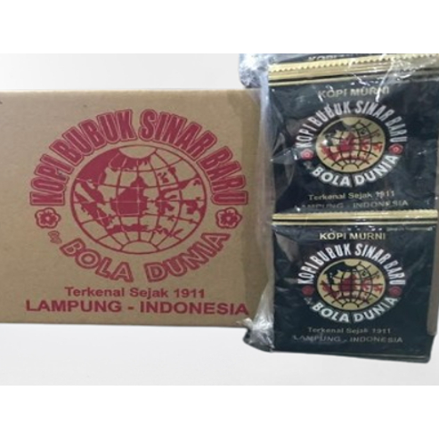 

Kopi Sachet Sinar Baru Cap Bola Dunia Tanpa Gula Renceng 10 gram (Isi : 10 sachet x 10 gram)