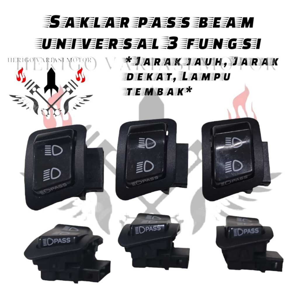 SAKLAR DIM SAKLAR LAMPU VARIASI JAUH DEKAT PASS BEAM SAKLAR DIM 4 PIN HONDA BEAT ESP BEAT STREET BEA