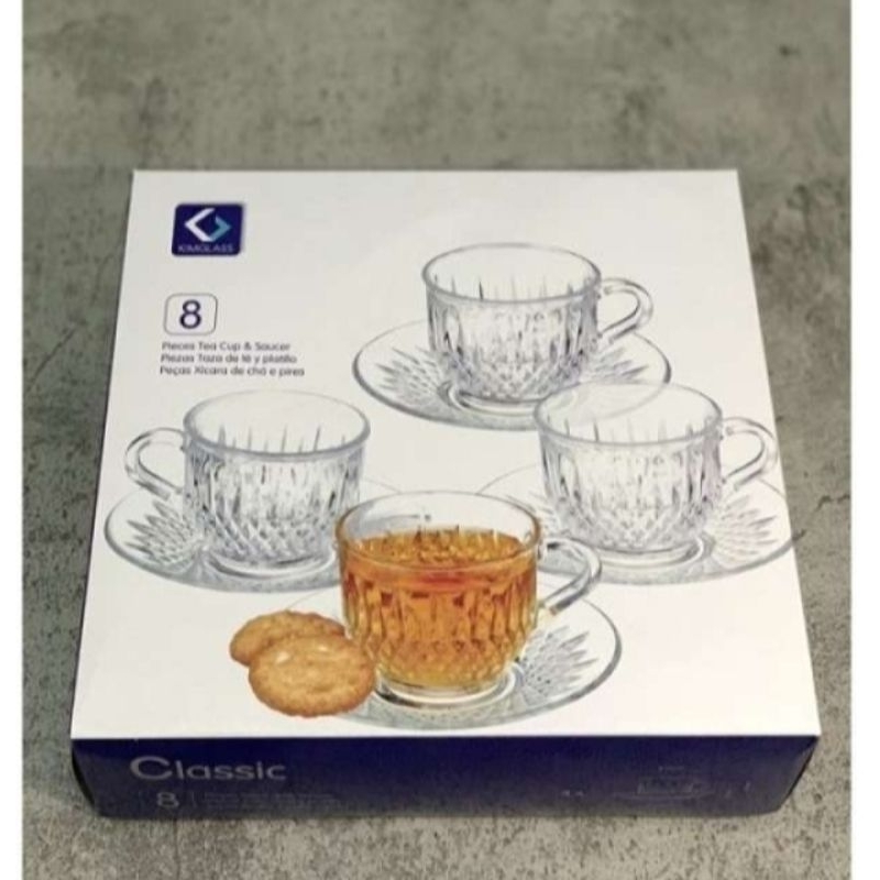 cangkir kado.gelas cangkir set isi 4 pics gelas cangkir tamu