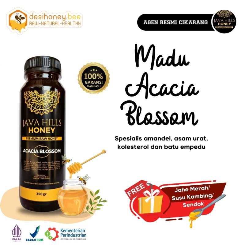 

Madu Murni Acacia Blossom Javahills Honey Asli Premium 100% Raw Honey Spesialis Amandel, Asam urat, Batu empedu | Kemasan 330gr Java Hills Mumtaz
