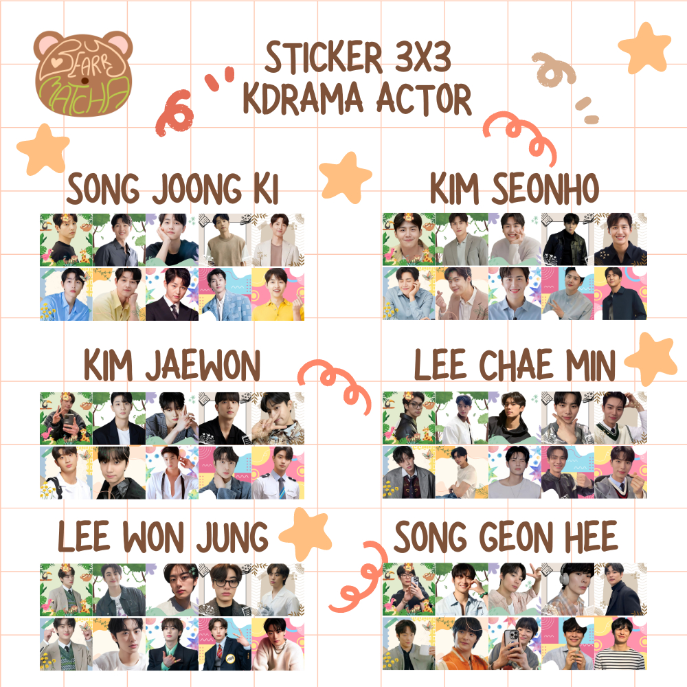 

[READY STOCK] isi 50 pcs sticker KDRAMA ACTOR