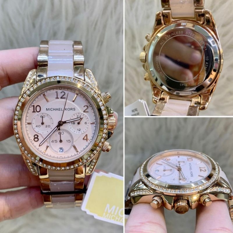 JAM TANGAN WANITA MICHAEL KORS KERAMIK | MK CERAMIC ORIGINAL FULSET