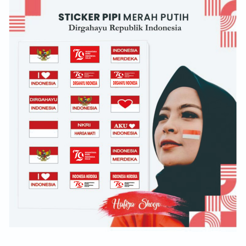 

STIKER MERAH PUTIH STIKER PIPI STIKER KEMERDEKAAN