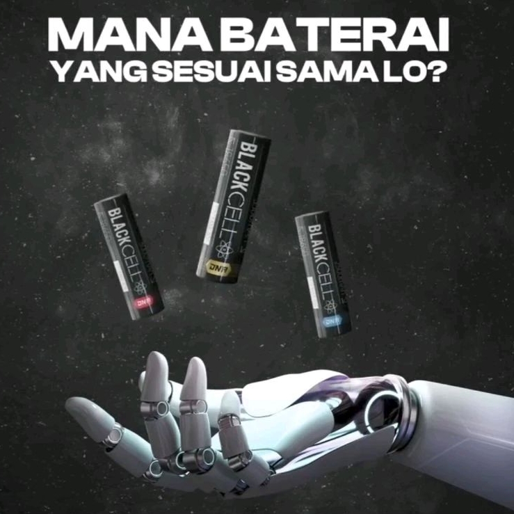 Baterai 18650 Blackcell DNA 2500mah/3000mah/3500mah 40A Original