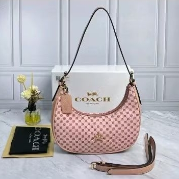 TAS BAHU HOBO MOTIF BUNGA WARNA SALEM