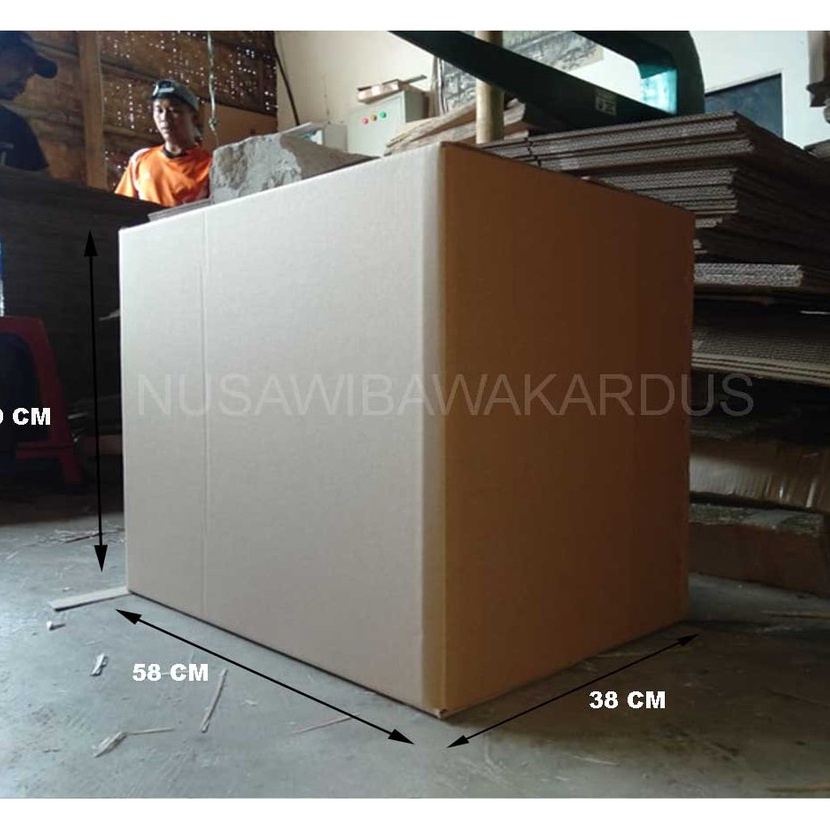 

KI3 kardus box packing polos 58x38x49 murah kotak karton