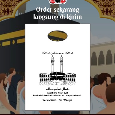 

FG2 Isi 50Pcs Size 3 x 4 Kantong Plastik Ibadah Haji Umroh Lebaran Haji Kantong Plastik Souvenir Haji Umroh Kemasan Parcel Haji