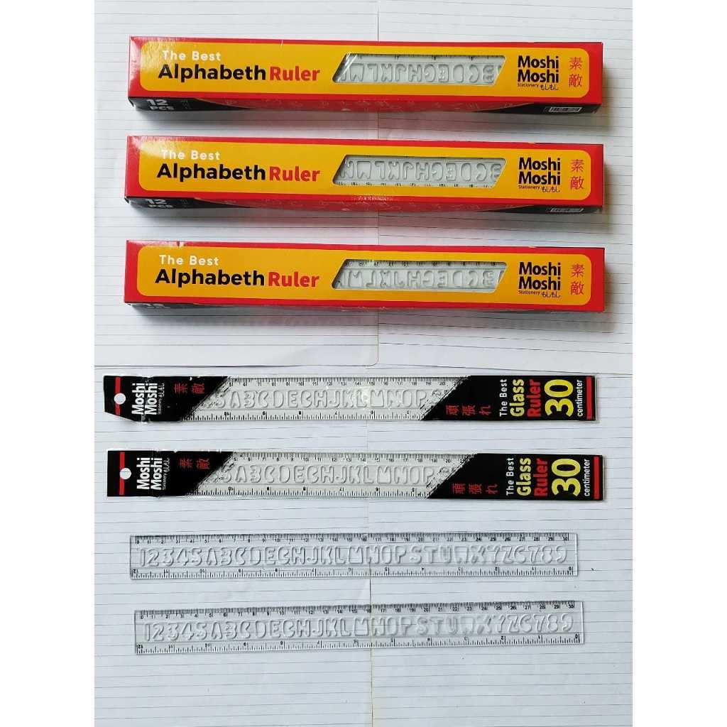 

Penggaris Mistar Plastik Abjad 30 cm Plastic Alphabeth Ruler Bening