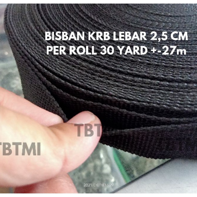 

KP8 ROLL TALI WEBBING BISBAN MERK KRB TEBAL LEBAR 25CM