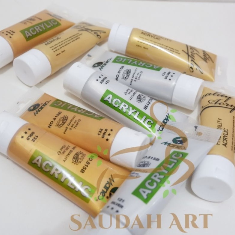

SPESIAL AWAL TAHUN Cat Acrylic Akrilik Maries 75ml GoldSilverPale Gold