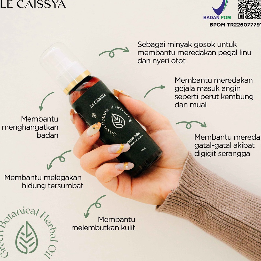 

Terbaru LE CAISSYA GREEN BOTANICAL HERBAL OIL Minyak Balur Anak anak Dewasa 1ml