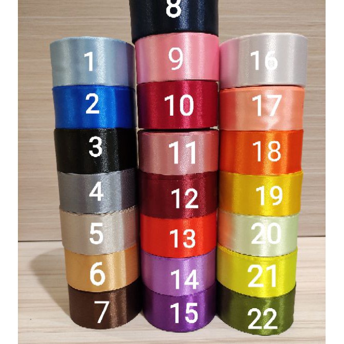 

Hemat MAROON NAVY KOSONG Pita Satin 1 INCH 4cm