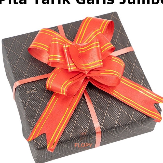 

HJ6 1 pcs Pita Tarik Garis Jumbo Pita Kado Bingkisan Hampers Bunga