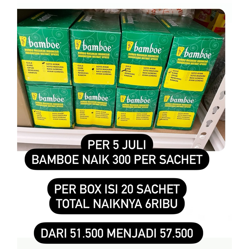 

BAMBOE BUMBU BASAH MINI (RAWON RENDANG SOTOAYAM KARE OPOR GULE SOTOMADURA)