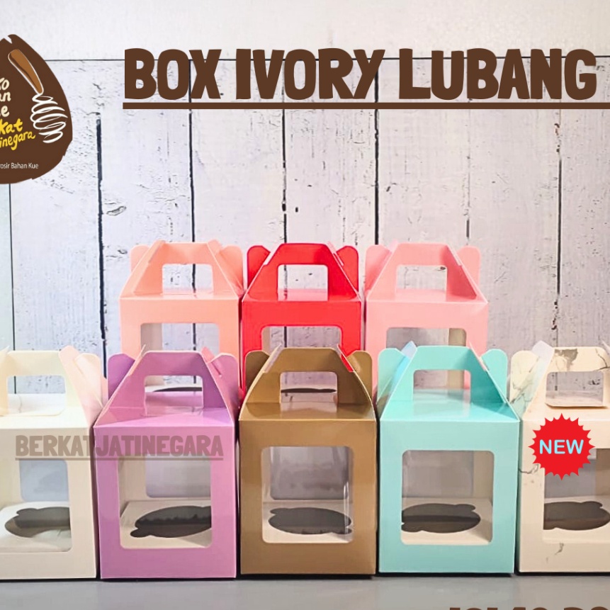 

Mega BOX CUPCAKE IVORY LUBANG 1 ISI 1 PCS DUS CUPCAKE BOX MUFFIN LUBANG 1