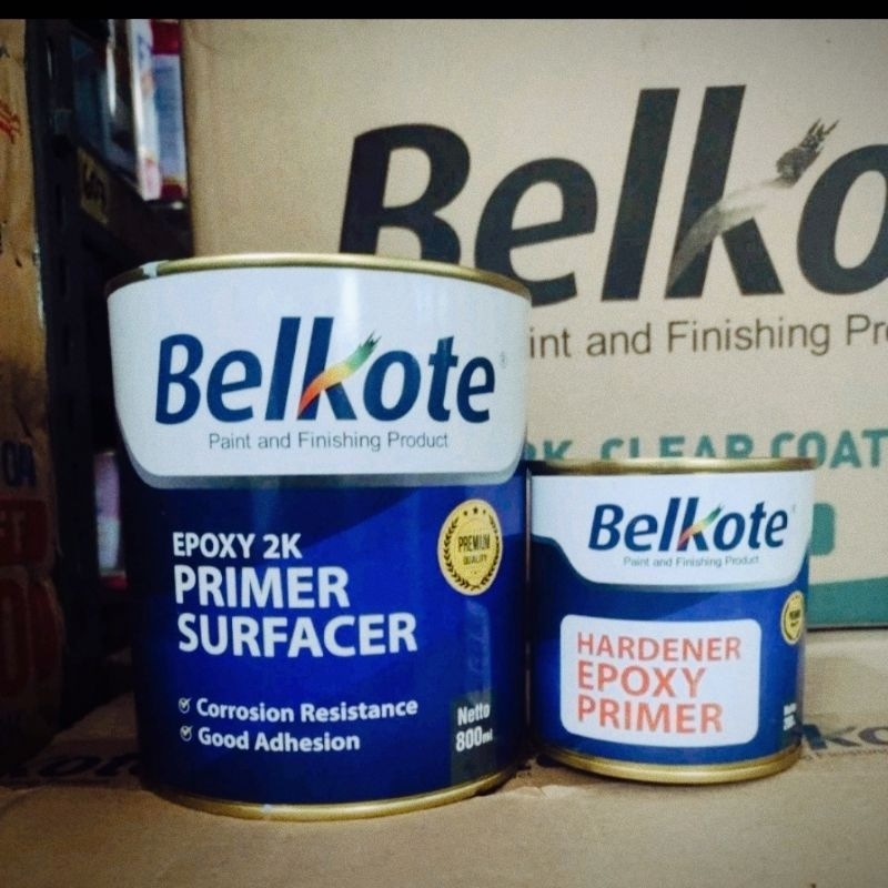 BELKOTE EPOXY 2K PRIMER SURFACER CAT DASAR PLAT BESI MOBIL