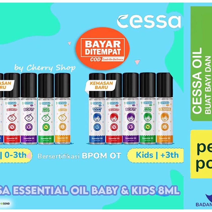 

HJ6 BABY KIDS OIL 1 VARIANT 8ML BPOM Cessa baby oil cessa kids 2 Tahun FEVER DROP Cessa essential Oil cessa Cough n Flu Fever free lenire bugs away immune booster Herbal bayi Obat flu bayi Obat batuk bayi obat demam bayi