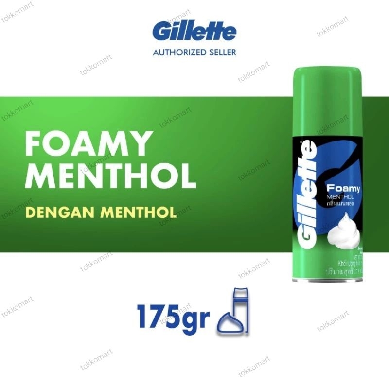 Gillette Shaving Foam 175gr Lime Menthol