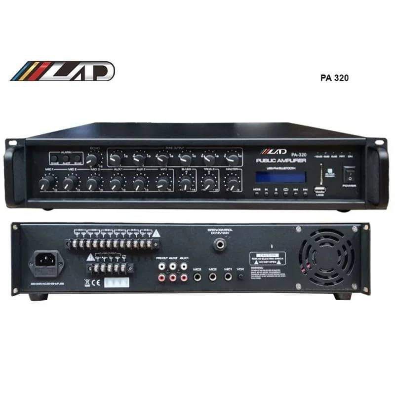 Amplifier Toa PA 320 LAD 320 watt / Amplifier Toa LAD PA320 Bluetooth Radio