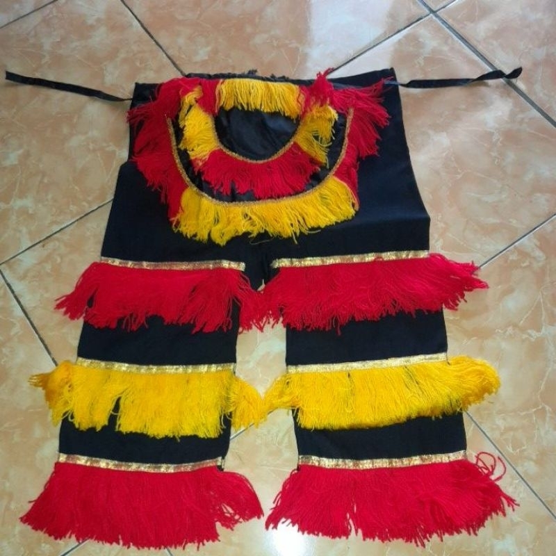 Paket Mainan Anak Barongan + Celana Tinggal Pakai Anak SD / Celana Barongan