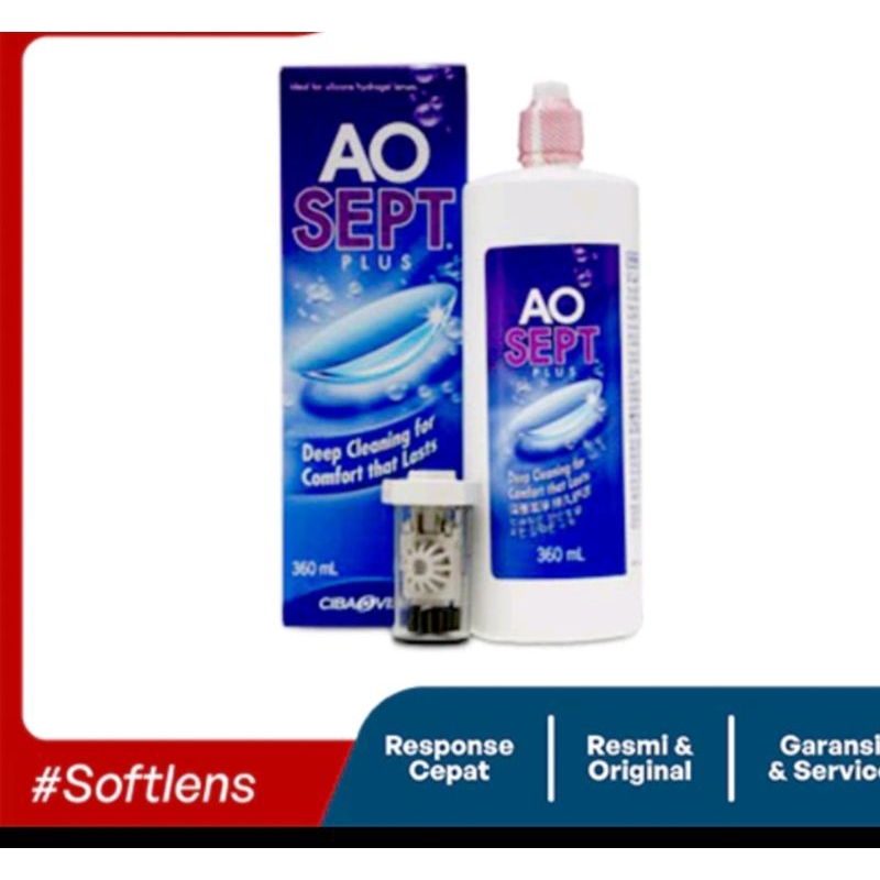 Cairan Air Solution Pembersih Atau Perendam Softlens AOSEPT 360ml